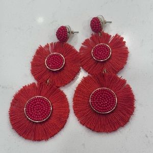 Bauble Bar dual tassel earrings